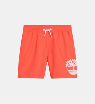 Short de bain uni avec slip Timberland