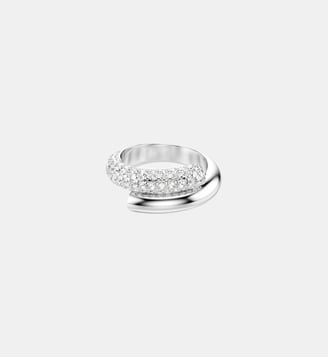 Bague Dextera, Métal rhodié - Swarovski - Blanc