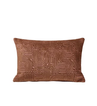 Housse De Coussin  Chenille au motif graphique Madura