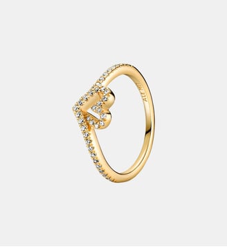 Bague Cœur Scintillant Vœu - Pandora - Doré