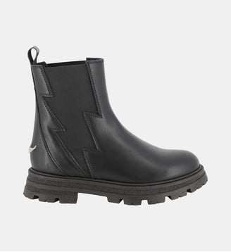 Bottines chelsea en cuir de vachette Zadig&Voltaire Kids