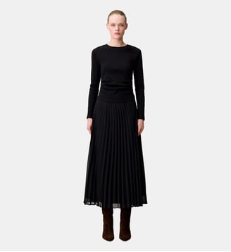 Robe t-shirt bi-matières Claudie Pierlot