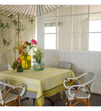 Nappe Duchesse 100% coton - Le Jacquard Francais - Jaune foncé