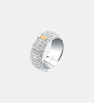 Bague T-ROUND - Trussardi - Stainless steel et yellow rose