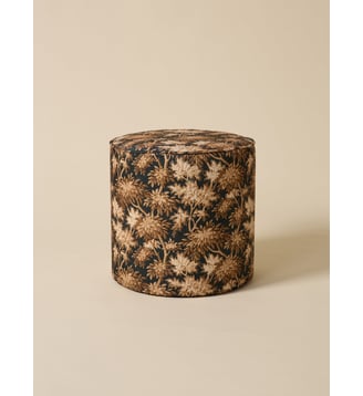 Pouf tapissier à motifs - Cyrillus - Imprimé camille