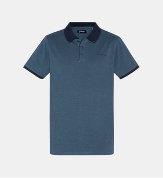Polo en coton piqué - Schott - Marine