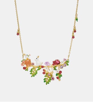 Collier plastron lapin rencontre enchantée - Les Néréides - Multicolore