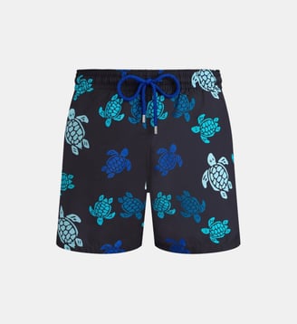 Maillot de bain ultra-léger et pliable Tortues Multicolores - Vilebrequin - Noir