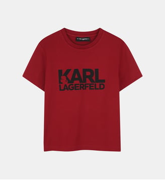 T-shirt manches courtes - Karl Lagerfeld Kids - Redwood