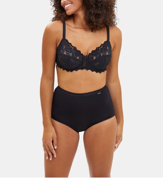 Lot de deux culottes Classique Coton B - Sans Complexe - Noir
