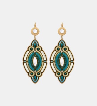 Boucles d'oreilles pendantes dormeuses   - Circus - Satellite - Bleu