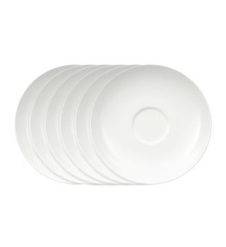Sous-tasse à café/thé 6 pièces - Villeroy & Boch - Blanc
