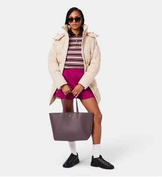 Sac cabas zippé Anna - Lacoste - Violet