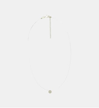 Collier nylon à pendentif de zircon et Argent Garanti 925 - Balaboosté - Argenté