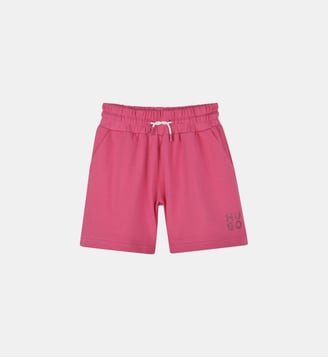 Bermuda molletonné à poches - Hugo Kids - Fuchsia