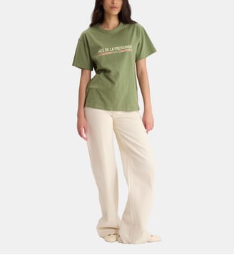 T-shirt Maxence en coton avec logo - Ines de la Fressange Paris - Vert