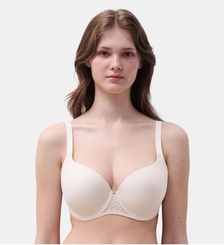 Soutien-gorge coques emboîtant maille douce - Chantelle - Talc