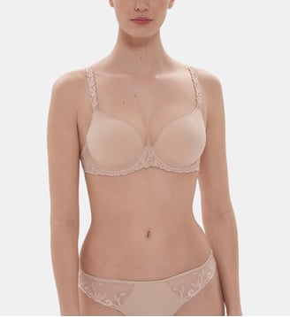Soutien-gorge spacer décolleté plongeant - Peau Rosée - Simone Pérèle - Rose