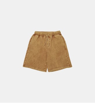 Short en molleton avec logo - Dsquared2 - Brun de l'argousier