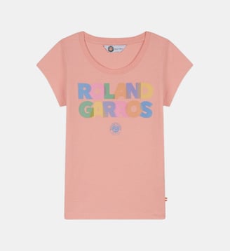 T-shirt Signature - Roland-Garros - Rose