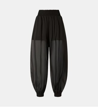 Pantalon ballon semi-transparent - Pinko - Limousine noire