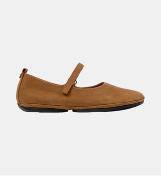 Ballerines Right Nina cuir - Camper - Marron moyen
