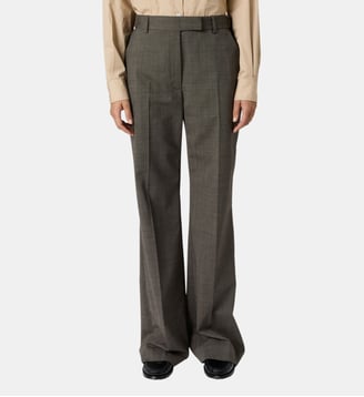 Pantalon droit imprimé fil à fil - AELYA - Gerard Darel - Marron