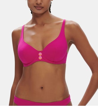 Soutien-gorge Armatures Décolleté Galbé - Rose Hibiscus - Simone Pérèle - Rose