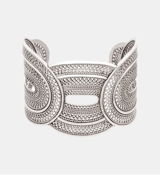 Bracelet manchette ajustable   - Noor - Satellite - Argenté