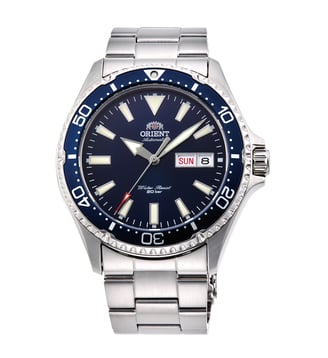 Montre automatique Mako Bleu foncé RAAA0002L - Orient - Argenté
