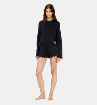 Ensemble pyjama en coton avec détail fleuri Diesel
