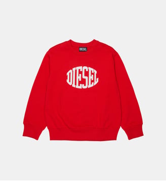 Sweat-shirt à col rond avec logo Diesel Kids