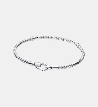 Bracelet Fermoir Clouté & Chaîne - Pandora - Argenté