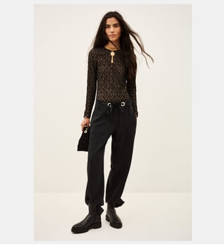 Pantalon Pavana - Ba&sh - Carbone