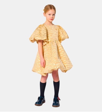 Robe de cérémonie et chouchou - Kenzo Kids - Beige doré