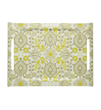 Plateau Voyage Iconique 100% Bois - Le Jacquard Francais - Vert figuier