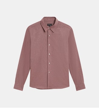 chemise en flanelle - Agnès b. - Chine rouge