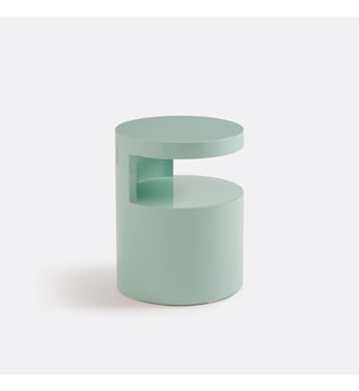 Chevet glossy, forme cylindrique - La Redoute Interieurs - Vert de gris