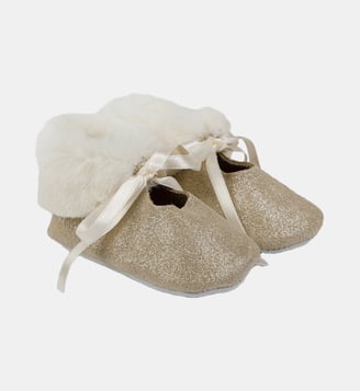 Chaussures - Or cuir imitation fourrure - Tartine Et Chocolat - Doré