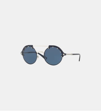 Lunettes de soleil Rond VE4337 - Versace - Bleu