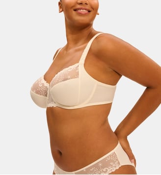 Soutien-gorge emboîtant pour poitrine généreuse - Naturel - Simone Pérèle - Blanc
