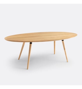 Table à manger ovale 6/8 couverts, Blutante - So'Home - Chêne