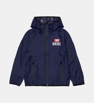 Coupe-vent avec logo imprimé - Diesel Kids - Bleu