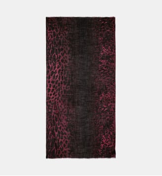 Foulard Judy Léopard - Zadig&Voltaire - Rouge furious