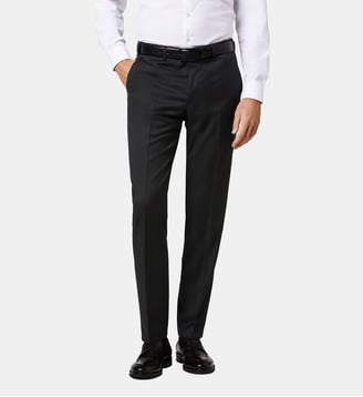 Pantalon de costume en laine regular Per - Digel - Noir
