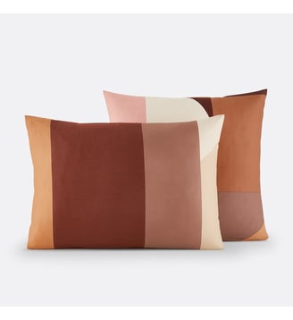 Taie d'oreiller satin de coton lavé La Redoute Interieurs