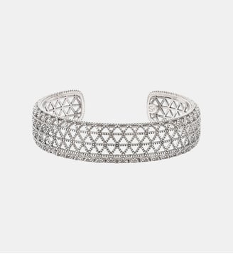 Bracelet manchette fin   - Betty - Satellite - Argenté