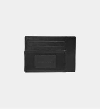Porte-cartes en cuir et toile canvas Seattle - Serge Blanco - Noir