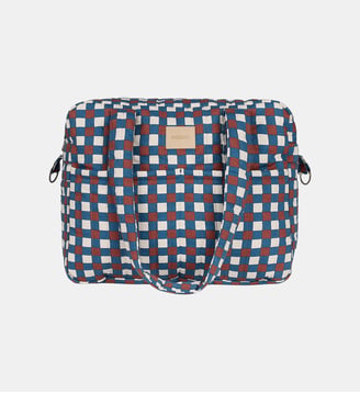 Sac à langer imperméable Hyde Park - Nobodinoz - Blue red mosaic