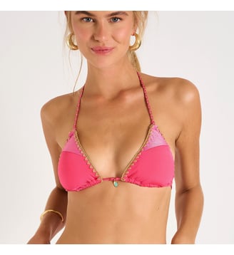 Haut de maillot de bain triangle Bosco Nazca - Banana Moon - Rose